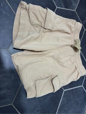 Tommy Bahama Beige Cargo Drawstring Shorts